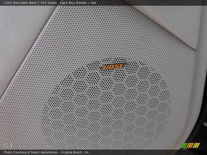 Capri Blue Metallic / Ash 2003 Mercedes-Benz S 430 Sedan