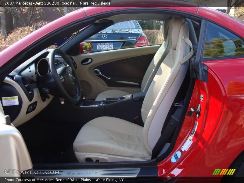 Mars Red / Beige 2007 Mercedes-Benz SLK 280 Roadster
