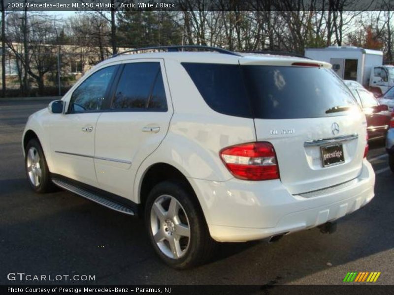Arctic White / Black 2008 Mercedes-Benz ML 550 4Matic