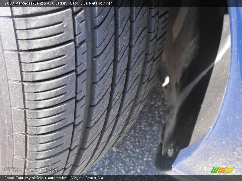Capri Blue Metallic / Ash 2003 Mercedes-Benz S 430 Sedan