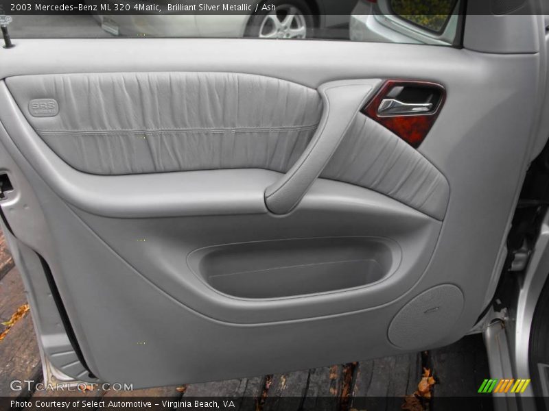 Brilliant Silver Metallic / Ash 2003 Mercedes-Benz ML 320 4Matic