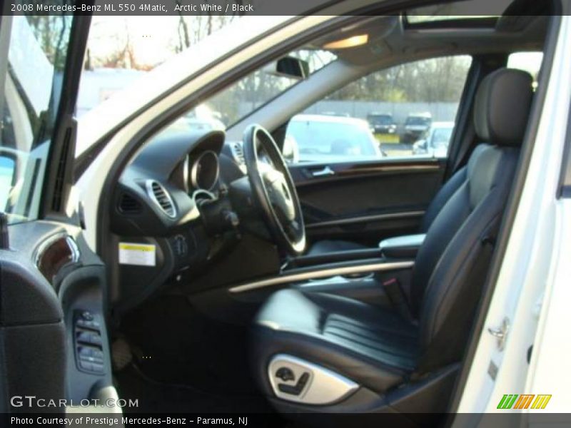 Arctic White / Black 2008 Mercedes-Benz ML 550 4Matic