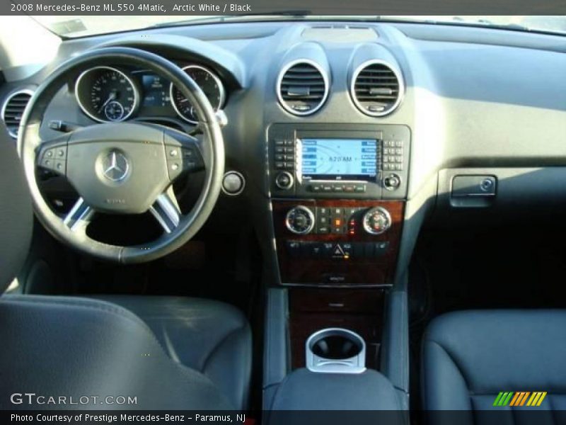 Arctic White / Black 2008 Mercedes-Benz ML 550 4Matic