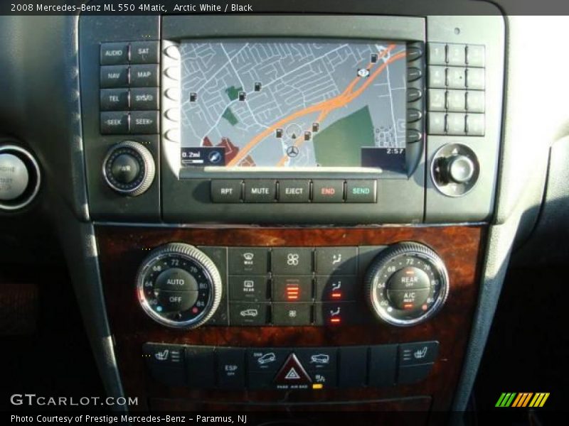 Arctic White / Black 2008 Mercedes-Benz ML 550 4Matic