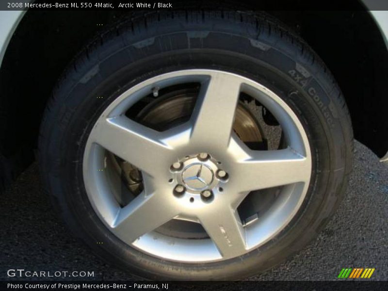 Arctic White / Black 2008 Mercedes-Benz ML 550 4Matic