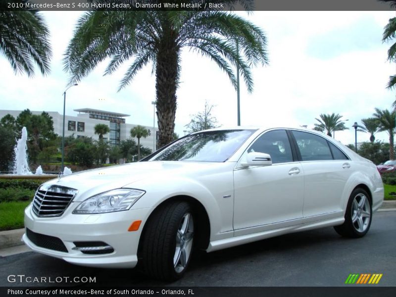 Diamond White Metallic / Black 2010 Mercedes-Benz S 400 Hybrid Sedan