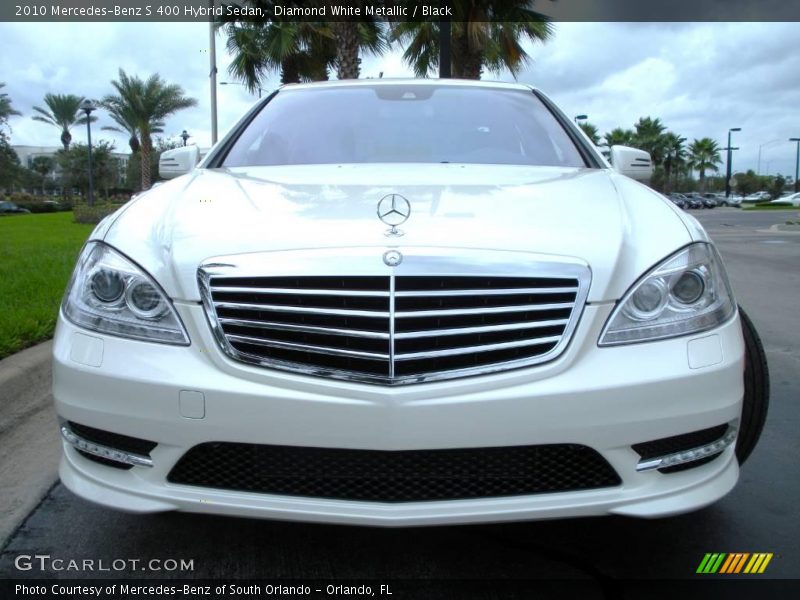 Diamond White Metallic / Black 2010 Mercedes-Benz S 400 Hybrid Sedan