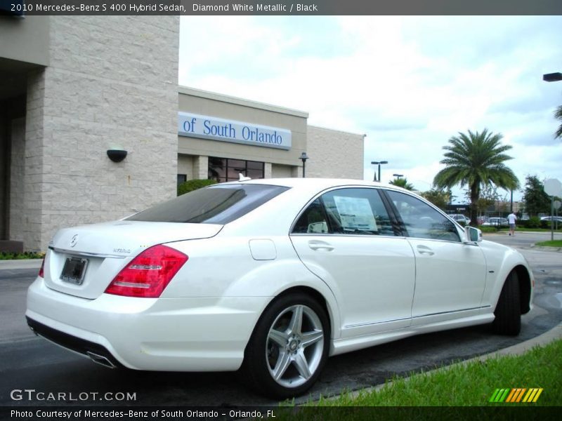 Diamond White Metallic / Black 2010 Mercedes-Benz S 400 Hybrid Sedan