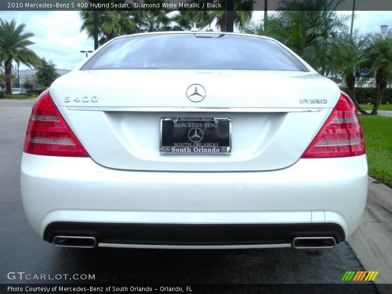 Diamond White Metallic / Black 2010 Mercedes-Benz S 400 Hybrid Sedan