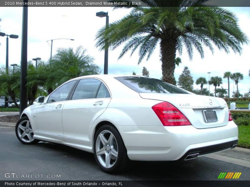 Diamond White Metallic / Black 2010 Mercedes-Benz S 400 Hybrid Sedan