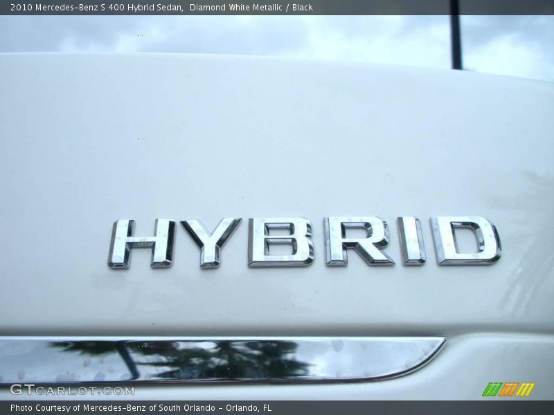 Diamond White Metallic / Black 2010 Mercedes-Benz S 400 Hybrid Sedan