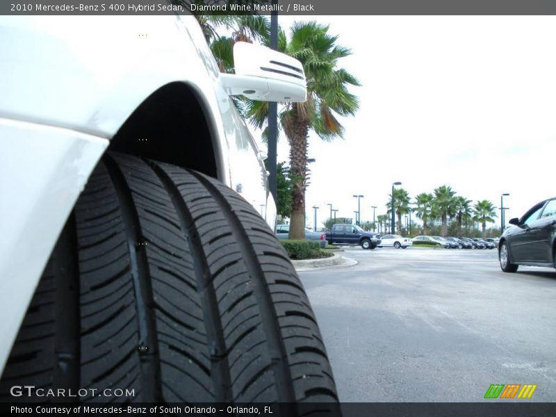 Diamond White Metallic / Black 2010 Mercedes-Benz S 400 Hybrid Sedan