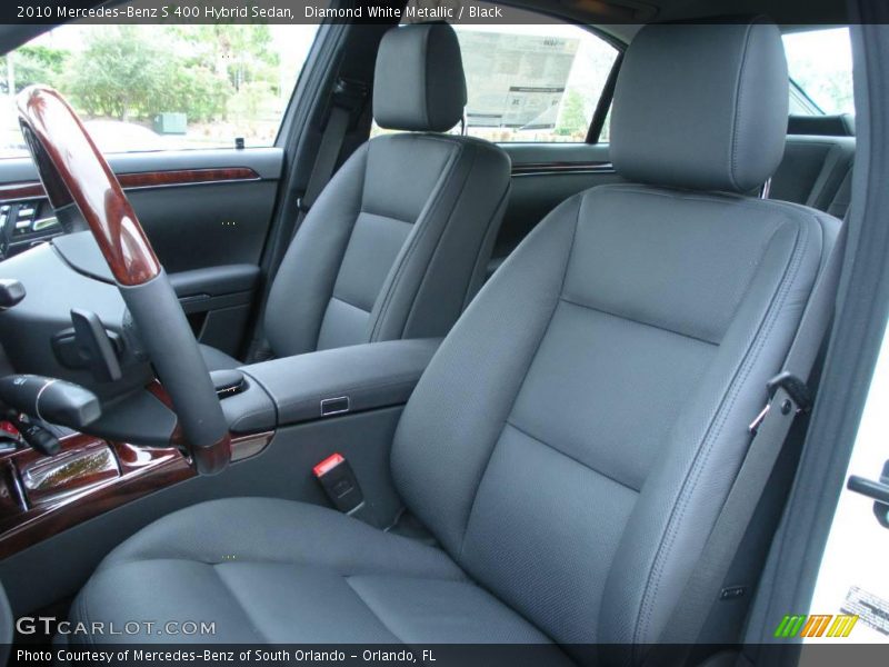 Diamond White Metallic / Black 2010 Mercedes-Benz S 400 Hybrid Sedan