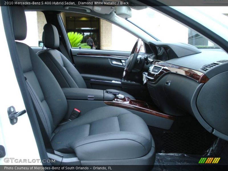 Diamond White Metallic / Black 2010 Mercedes-Benz S 400 Hybrid Sedan
