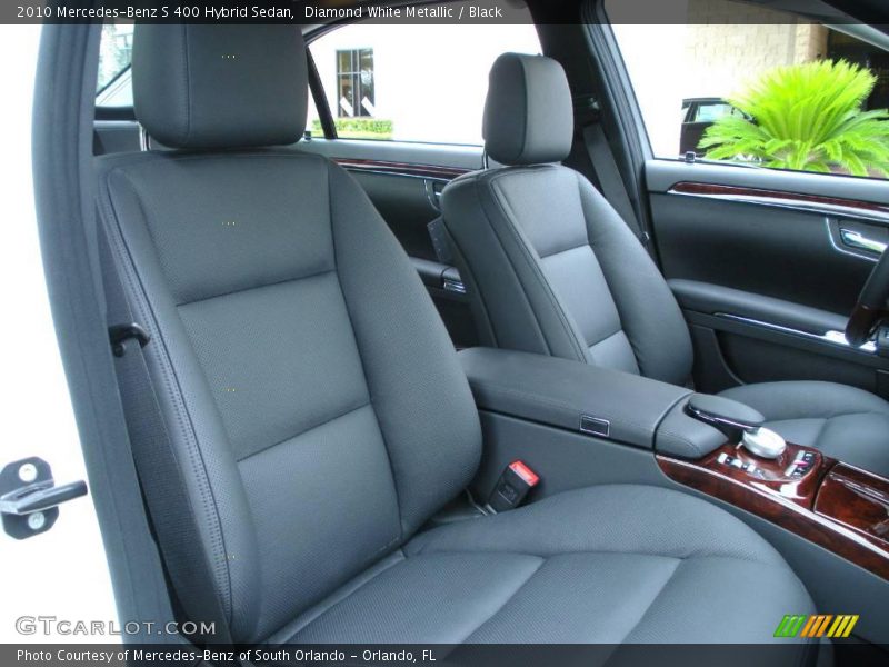 Diamond White Metallic / Black 2010 Mercedes-Benz S 400 Hybrid Sedan