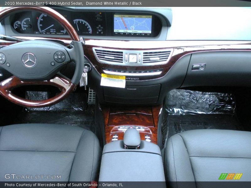 Diamond White Metallic / Black 2010 Mercedes-Benz S 400 Hybrid Sedan