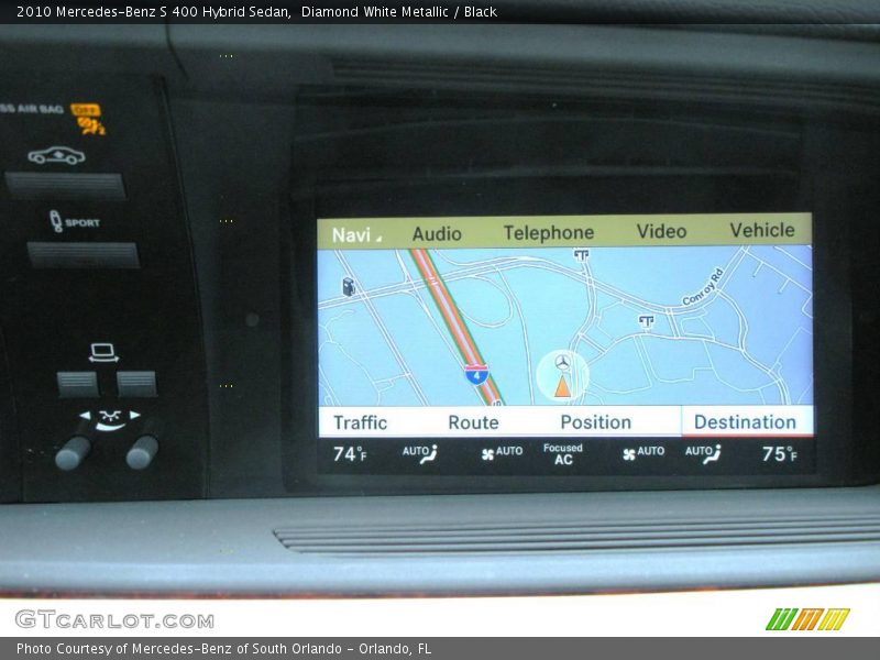 Diamond White Metallic / Black 2010 Mercedes-Benz S 400 Hybrid Sedan