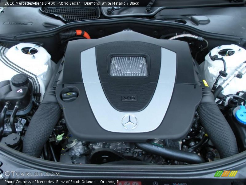 Diamond White Metallic / Black 2010 Mercedes-Benz S 400 Hybrid Sedan