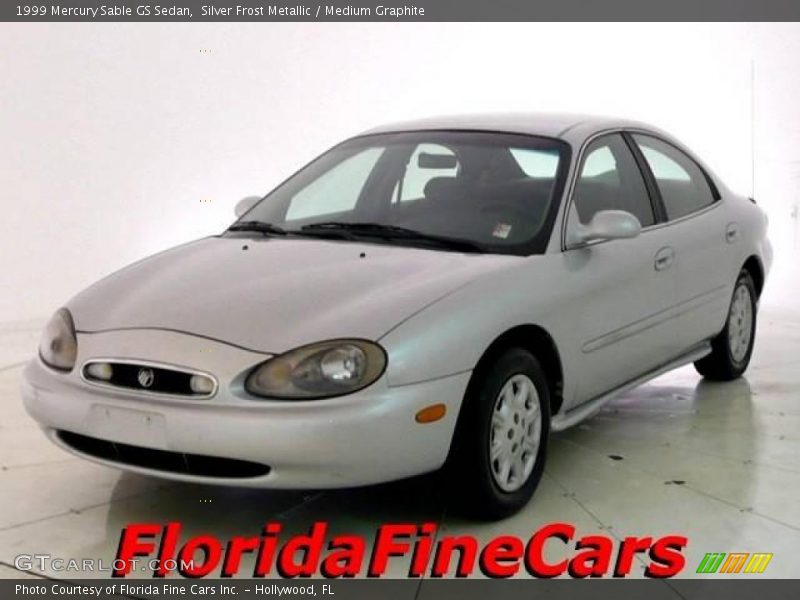 Silver Frost Metallic / Medium Graphite 1999 Mercury Sable GS Sedan