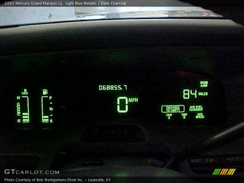 Light Blue Metallic / Dark Charcoal 2001 Mercury Grand Marquis LS
