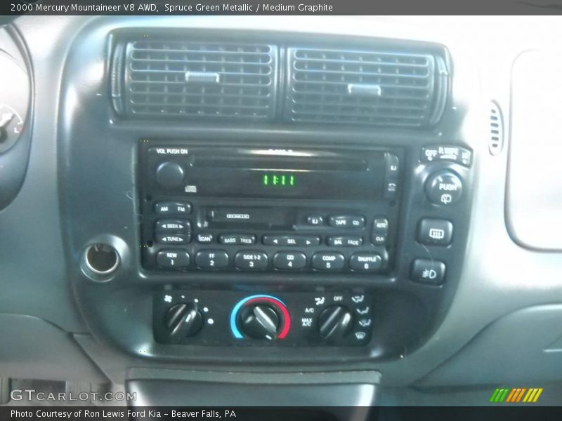 Spruce Green Metallic / Medium Graphite 2000 Mercury Mountaineer V8 AWD