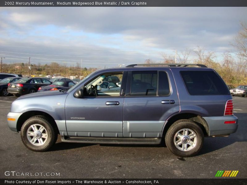 Medium Wedgewood Blue Metallic / Dark Graphite 2002 Mercury Mountaineer