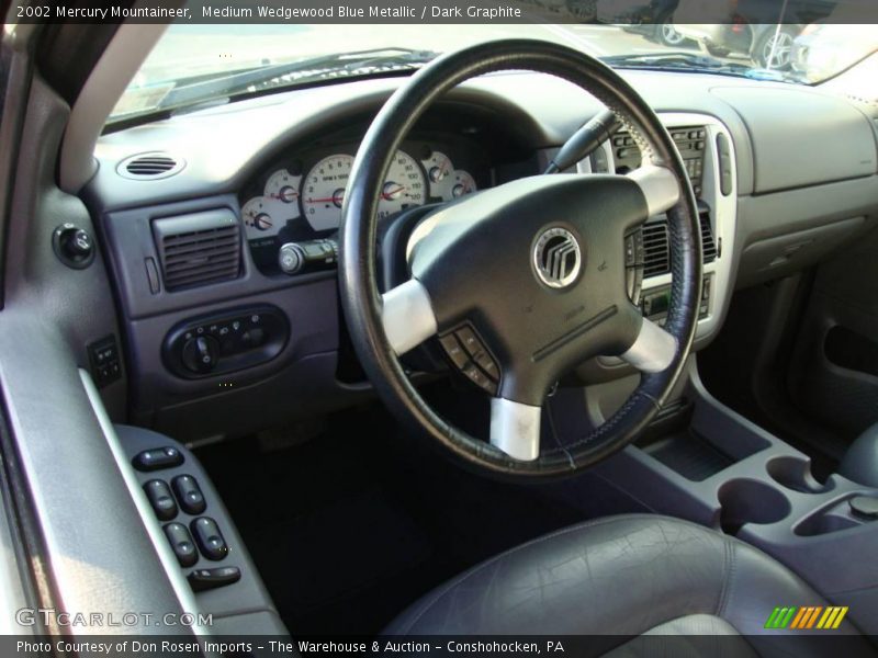 Medium Wedgewood Blue Metallic / Dark Graphite 2002 Mercury Mountaineer