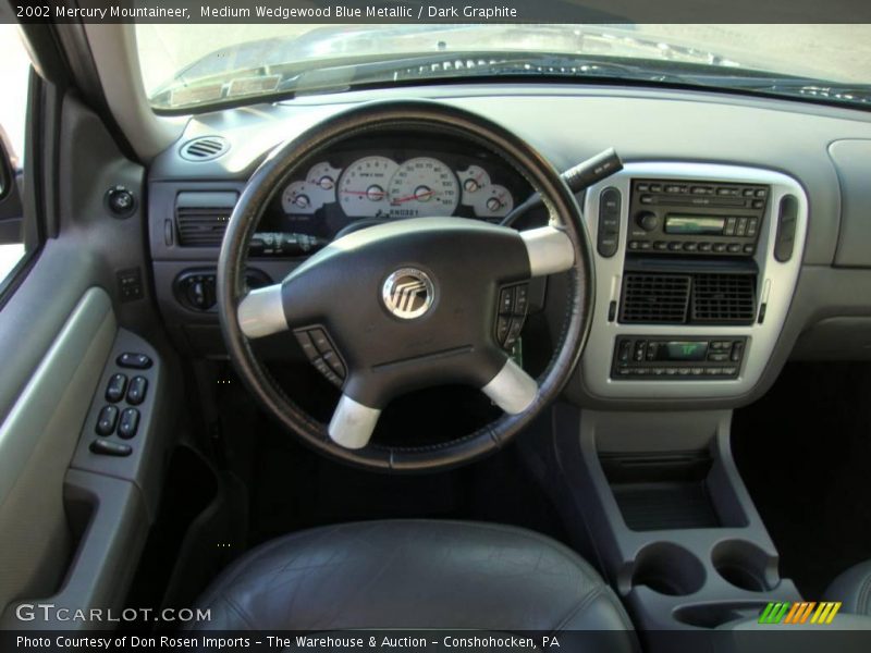 Medium Wedgewood Blue Metallic / Dark Graphite 2002 Mercury Mountaineer