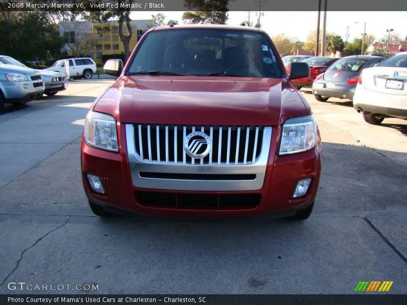 Vivid Red Metallic / Black 2008 Mercury Mariner V6