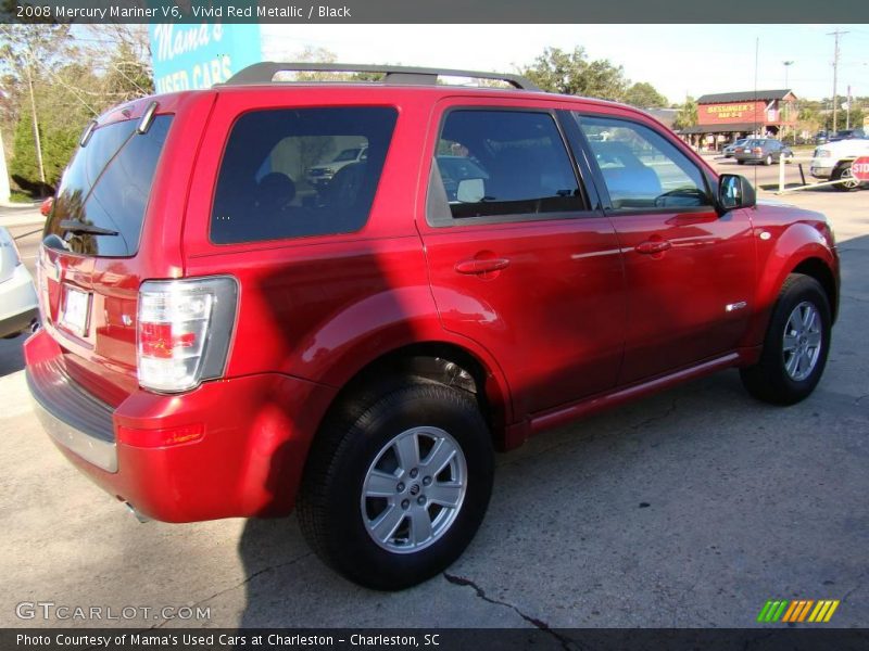 Vivid Red Metallic / Black 2008 Mercury Mariner V6