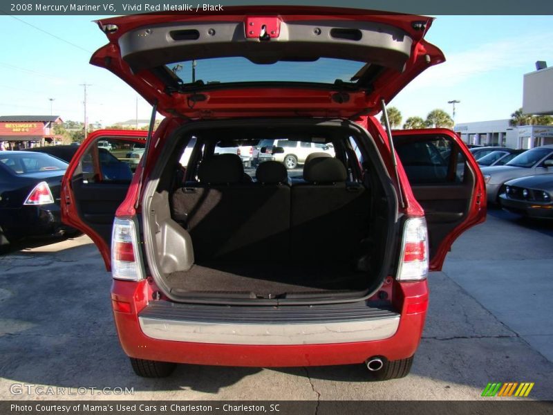 Vivid Red Metallic / Black 2008 Mercury Mariner V6