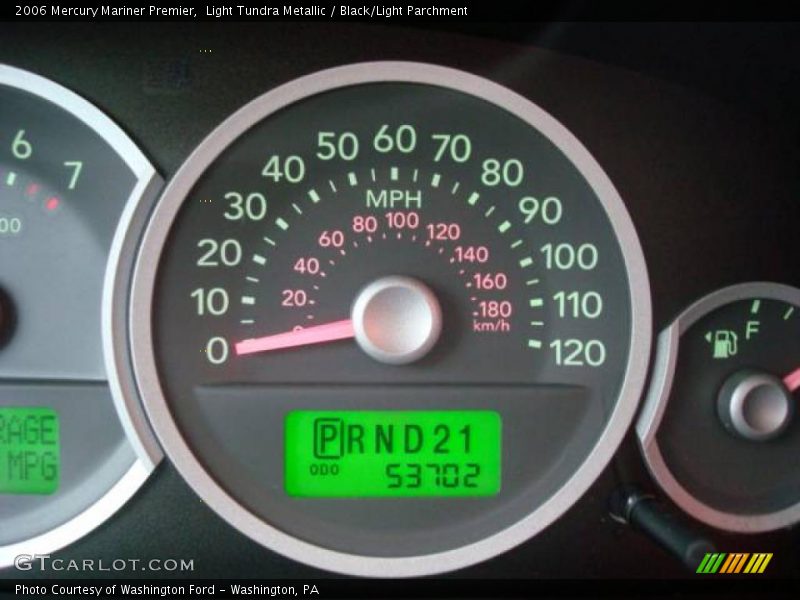 Light Tundra Metallic / Black/Light Parchment 2006 Mercury Mariner Premier