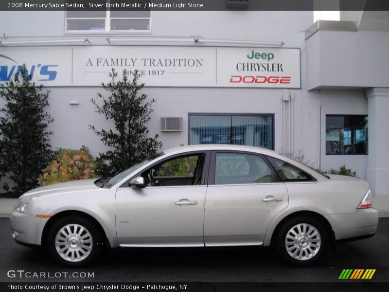 Silver Birch Metallic / Medium Light Stone 2008 Mercury Sable Sedan