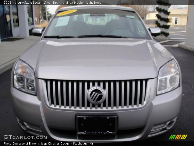 Silver Birch Metallic / Medium Light Stone 2008 Mercury Sable Sedan