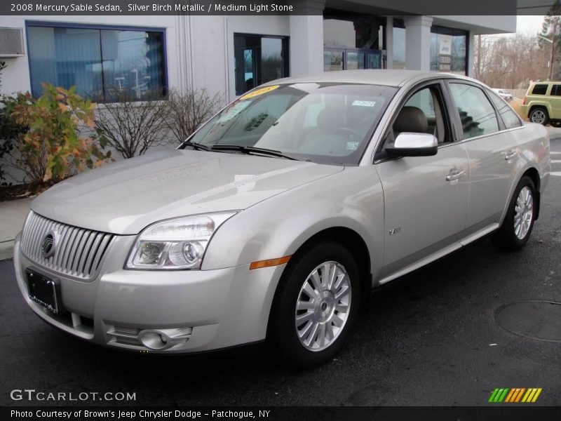 Silver Birch Metallic / Medium Light Stone 2008 Mercury Sable Sedan