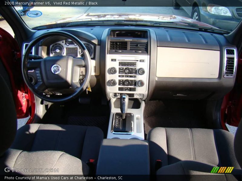 Vivid Red Metallic / Black 2008 Mercury Mariner V6