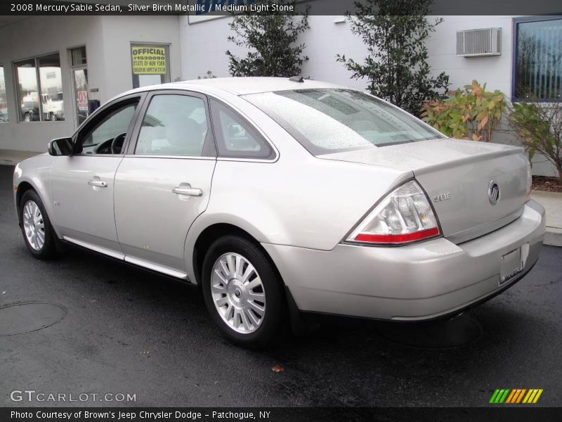 Silver Birch Metallic / Medium Light Stone 2008 Mercury Sable Sedan