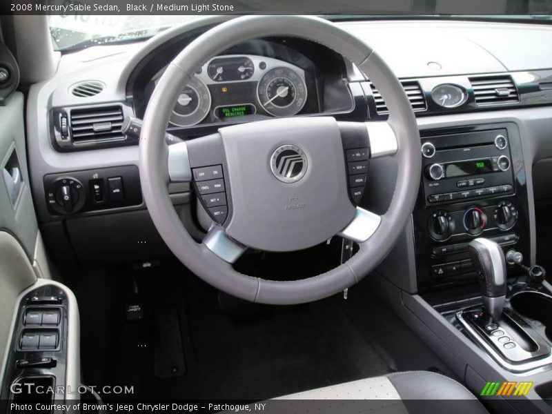 Black / Medium Light Stone 2008 Mercury Sable Sedan
