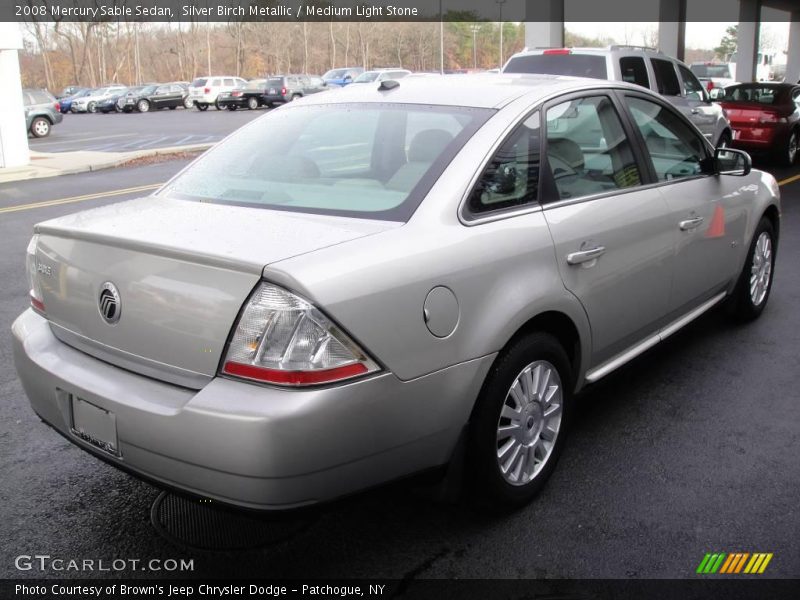 Silver Birch Metallic / Medium Light Stone 2008 Mercury Sable Sedan