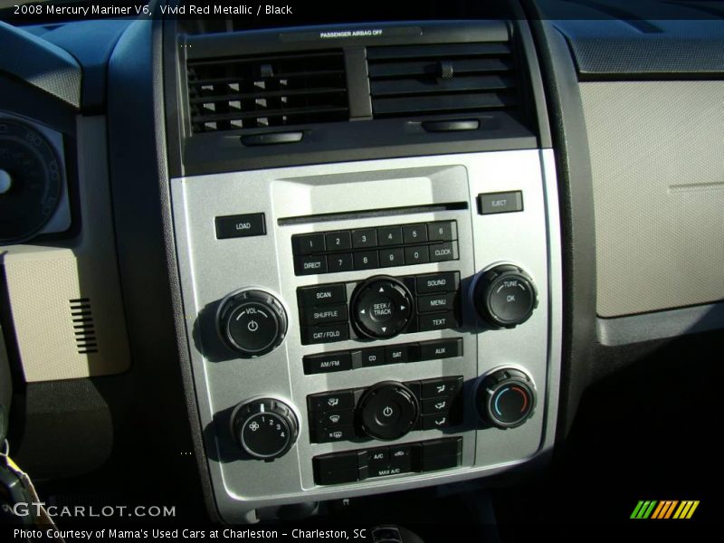 Vivid Red Metallic / Black 2008 Mercury Mariner V6