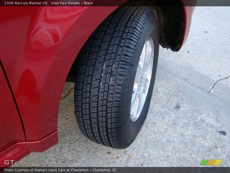 Vivid Red Metallic / Black 2008 Mercury Mariner V6