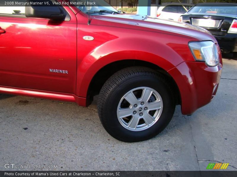 Vivid Red Metallic / Black 2008 Mercury Mariner V6