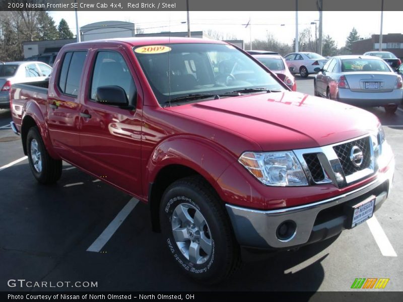 Red Brick / Steel 2009 Nissan Frontier SE Crew Cab 4x4