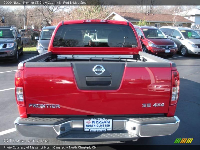 Red Brick / Steel 2009 Nissan Frontier SE Crew Cab 4x4