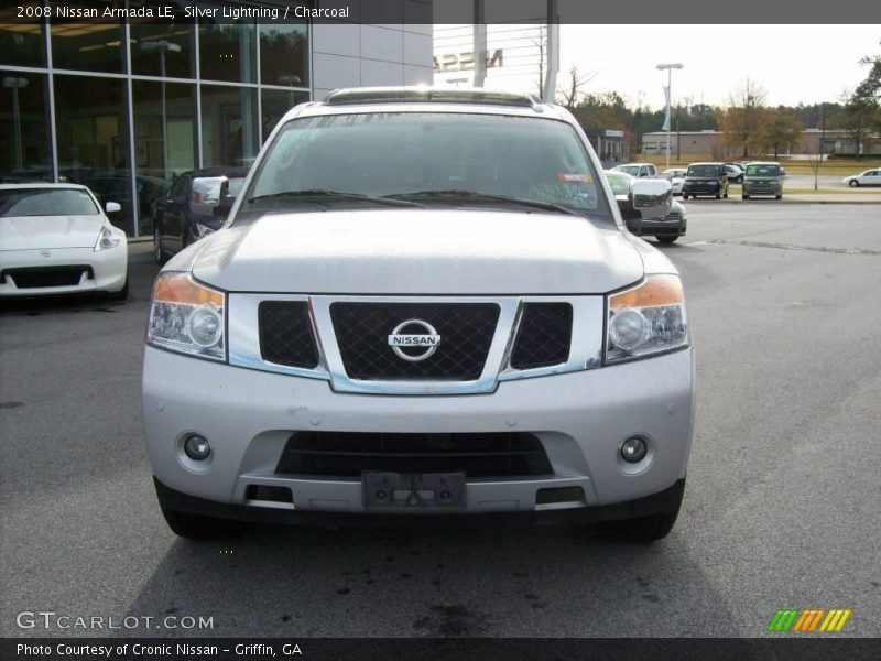 Silver Lightning / Charcoal 2008 Nissan Armada LE