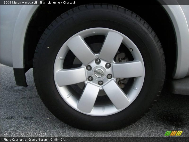 Silver Lightning / Charcoal 2008 Nissan Armada LE