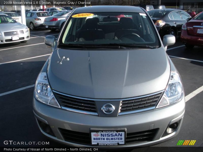 Magnetic Gray / Charcoal 2009 Nissan Versa 1.8 S Sedan