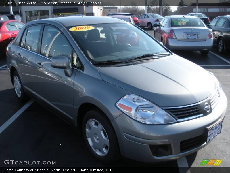 Magnetic Gray / Charcoal 2009 Nissan Versa 1.8 S Sedan