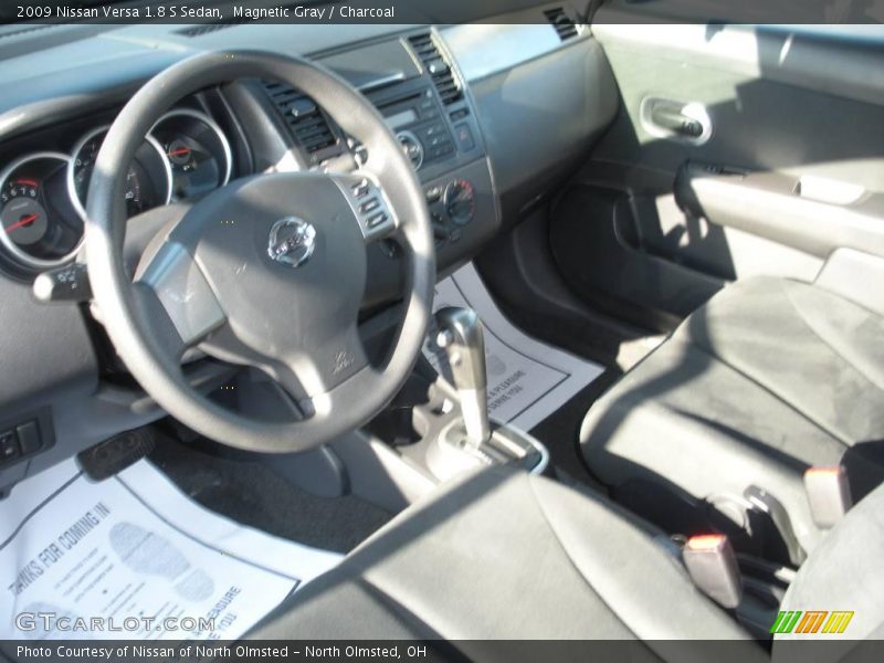 Magnetic Gray / Charcoal 2009 Nissan Versa 1.8 S Sedan