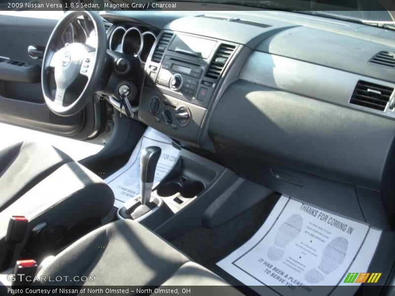Magnetic Gray / Charcoal 2009 Nissan Versa 1.8 S Sedan